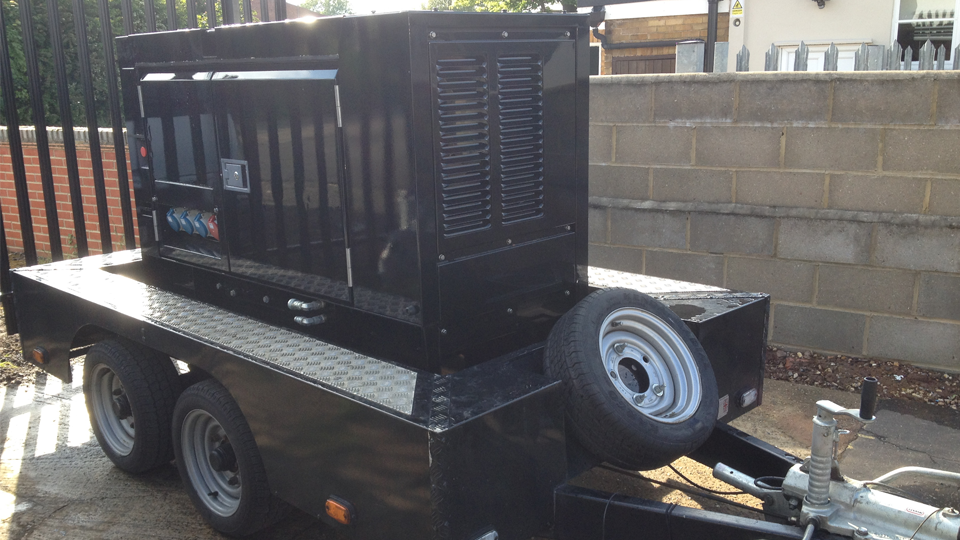 Shropshire Stage Hire 20KVA Ultra Silent Road Towable Diesel Generator