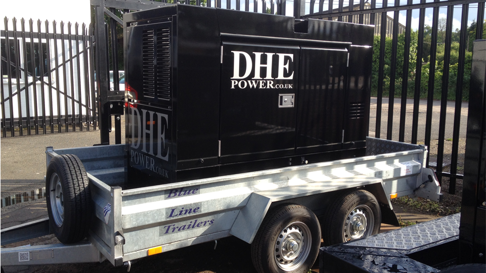 Shropshire Stage Hire 60KVA Ultra Silent Road Towable Diesel Generator